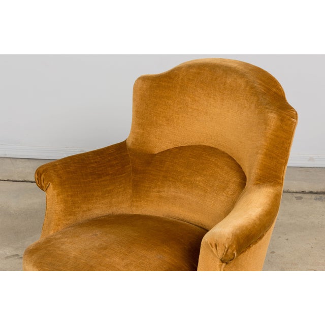 19th Century French Napoleon III Armchairs W/ Golden Ochre Mohair - A Pair For Sale - Image 15 of 18