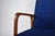 Armchair Model 04-B in Blue Velvet, 1960 For Sale - Image 6 of 14