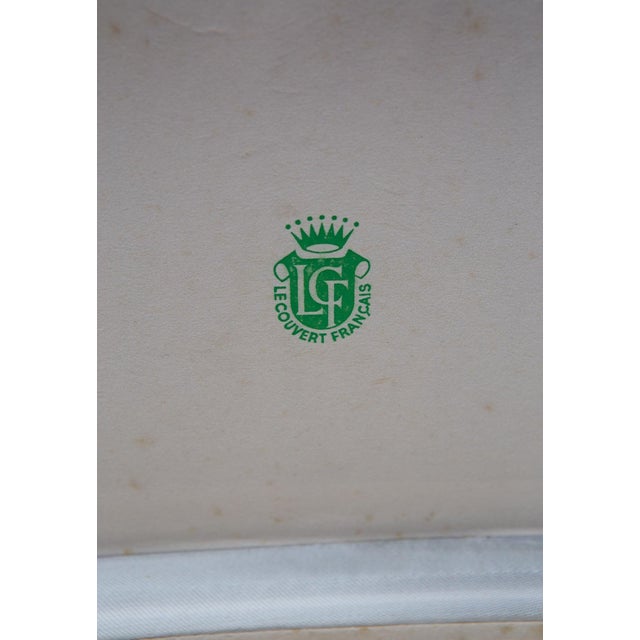 1970s Silver-Plated Dessert Cutlery Service for 12 from Le Couvert Français, 1970s, Set of 14 For Sale - Image 5 of 6