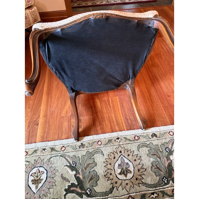 Wood Vintage Louis XV Armchair For Sale - Image 7 of 12