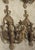 Metal Set of Four Vintage French 3-Arm Iron and Tole Sconces, Distressed Gilt Finish For Sale - Image 7 of 18
