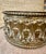 Antique French Revival Repoussé Brass Jardinière Cachepot, Embossed Classical Urn Motif Planter C 1890–1915 For Sale In Raleigh - Image 6 of 11