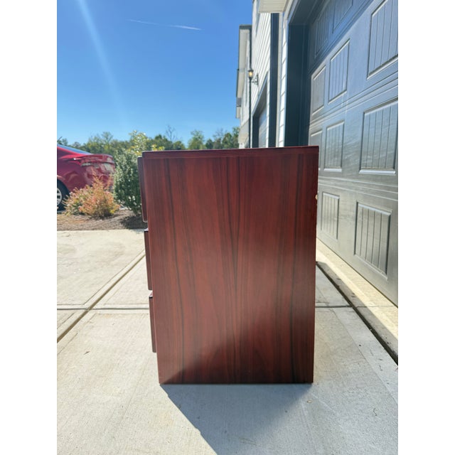 1980s Vintage Mobican Danish Rosewood Lowboy Dresser For Sale - Image 5 of 8