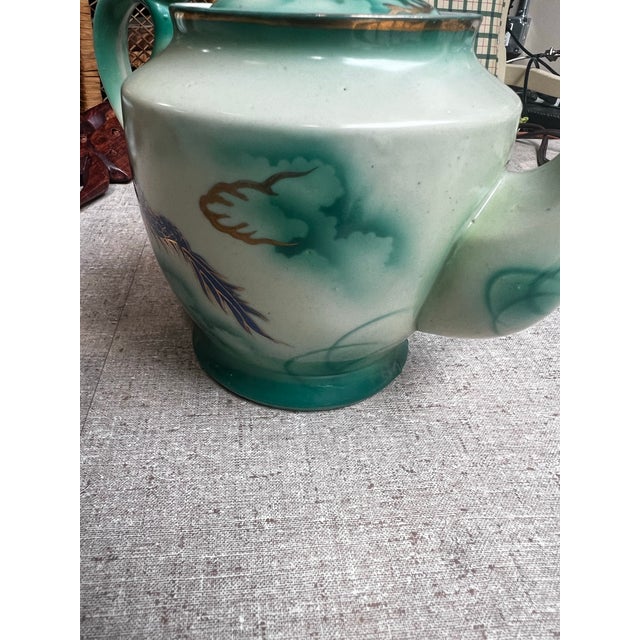 Vintage Asian Style Ceramic Teapot For Sale In Atlanta - Image 6 of 11