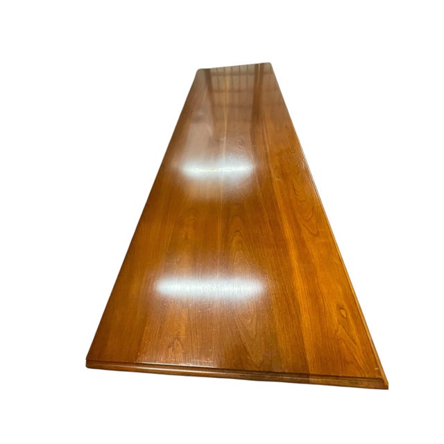 Chocolate Vintage Henkel Harris Georgian 10 Drawer Low Dresser For Sale - Image 8 of 11