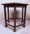 Wood Spanish Hexagonal Wood Side Table with Turned Legs, 1930 For Sale - Image 7 of 10