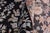 Textile Shabby Chic Floral 1990's Pak-Persian Black/Rust Wool Rug - 12'1'' X 15'2'' For Sale - Image 7 of 9