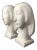 Vintage Art Deco Ceramic Blanc De Chine Busts - a Pair For Sale