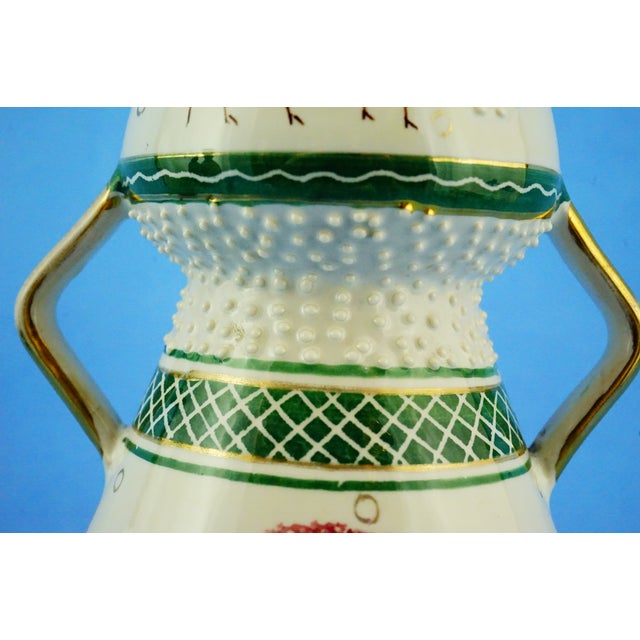 Vintage Ceramic Vase with Stylized Horses by Serafino Volpi, Italy, 1950s For Sale - Image 16 of 18