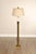Brass Vintage Brass Floor Lamp With Shade For Sale - Image 8 of 18