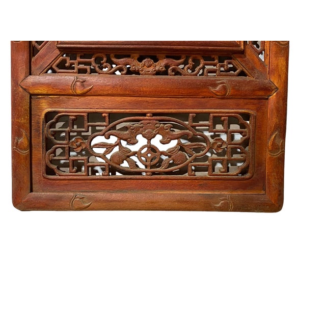 Vintage Lg Chinese Blue and White Porcelain Wood Panel 49" H For Sale In New York - Image 6 of 7