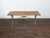 Wood French 1900s Steel and Wood Console Table with Curving X-Form Legs and Stretcher For Sale - Image 7 of 12