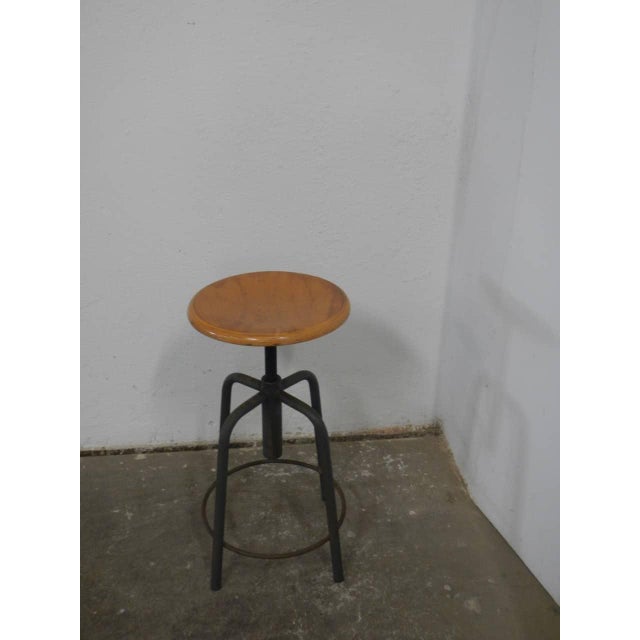Gray Mid-Century 4-Footed Stool, 1960s For Sale - Image 8 of 8