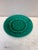 English Green Majolica Leaves Plate, circa 1890.