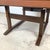 Vintage Studio-Made Square End Table With Cognac Leather Inset Top & Architectural Trestle Base, Mid-Century For Sale - Image 18 of 18