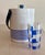 Vintage Nautical Navy Blue and White Striped Ice Bucket For Sale - Image 9 of 9
