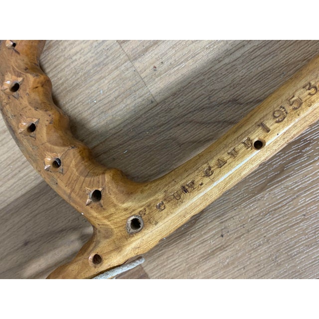 Folk Art C. 1950s Hand Carved Folk Art Canes / Sticks by Joseph Deveau - Set/3 For Sale - Image 3 of 13