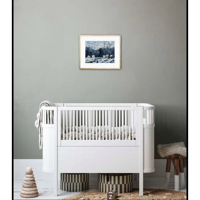 Modern Impressionist Winter Landscape Oil Painting For Sale - Image 10 of 12