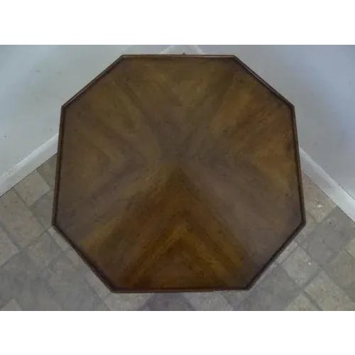Wood Drexel Heritage Faux Bamboo Regency End Table For Sale - Image 7 of 11