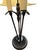 Elegant and understated, this three-light candlestick table lamp offers timeless sophistication with a rich dark bronze...