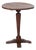 1940s French Wood Pedestal Side Table For Sale