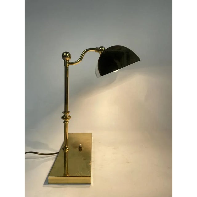 Mid-Century Modern Vintage Ministeriale Table Lamp in Brass, 1960s For Sale - Image 3 of 11