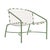 Brown Jordan Kantan Aluminum Lounge Chair in Bay Leaf with White Suncloth Strapping For Sale