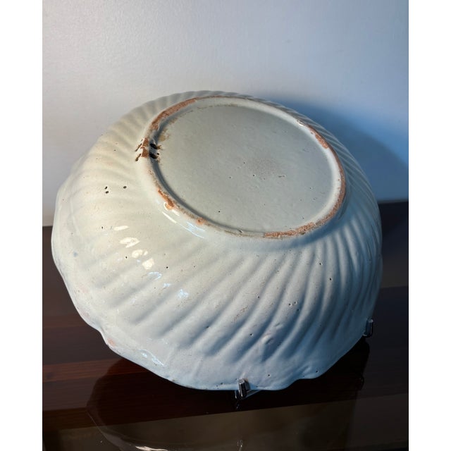 Large Antique Plate from Moustiers For Sale - Image 5 of 17