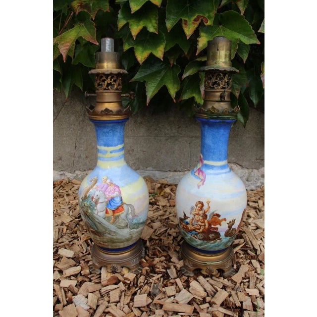 Earthenware Oil Lamps, Set of 2 For Sale - Image 9 of 10