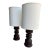 1970s Scandinavian Brutalist Turned Solid Pine Table Lamps - a Pair For Sale