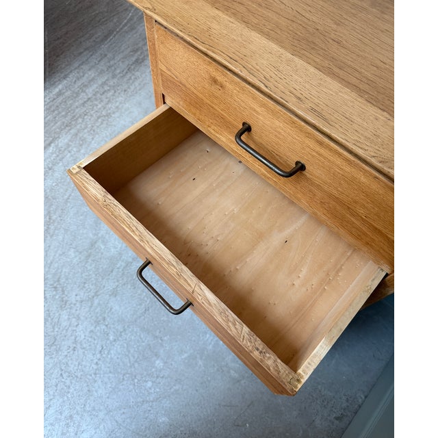 Small Vintage Chest of Drawers in Oak, 1960s For Sale - Image 11 of 15