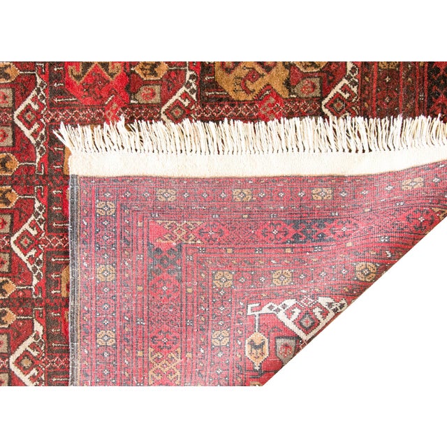Vintage Afghani Bashir Rug For Sale - Image 15 of 16
