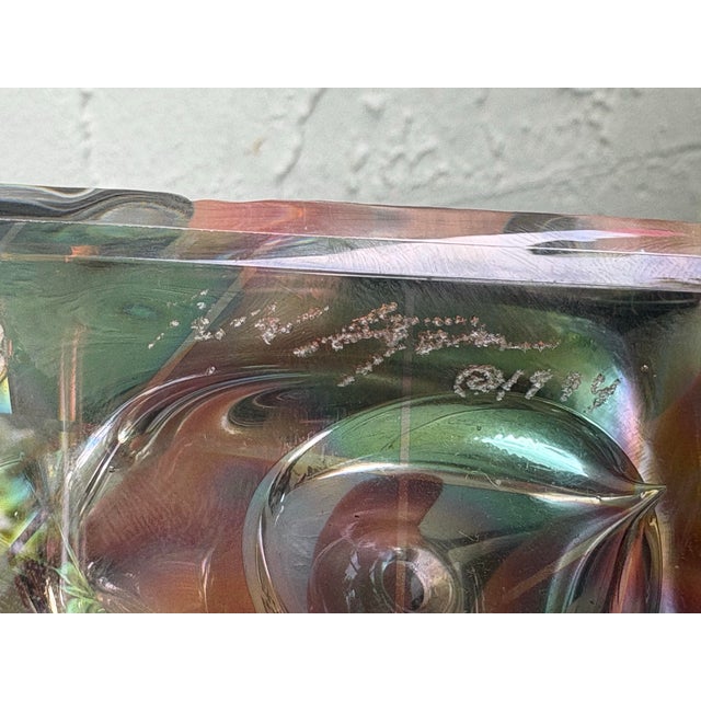 Signed Egerman Studio Art Glass Perfume Bottle, Dated 1994 For Sale - Image 10 of 10