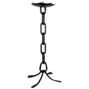 Extra Large Brutalist Sculptural Metal Candleholder, Austria