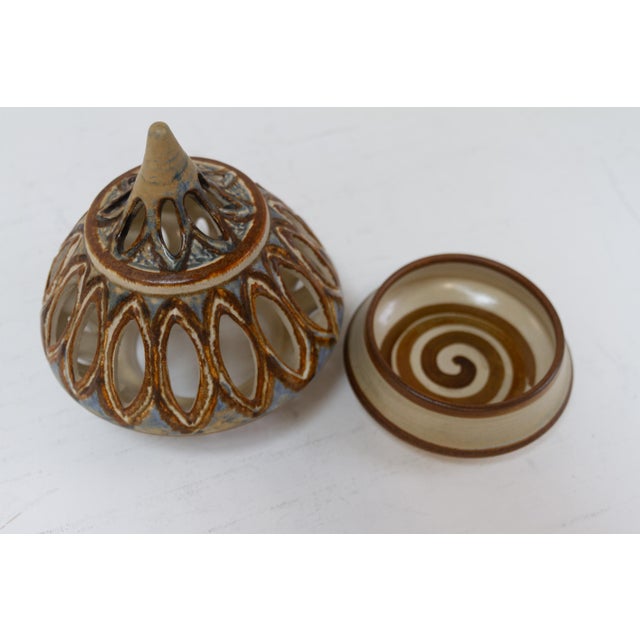 Danish Ceramic Candle House by Søholm, 1960s For Sale - Image 6 of 13