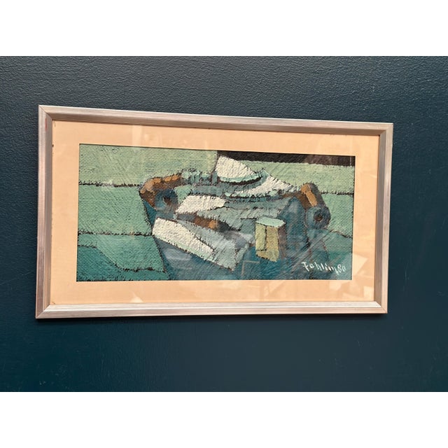 Gunnar Fohlin, Behind the Glass, 1950s, Oil on Panel, Framed For Sale - Image 11 of 18