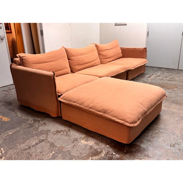 2010s Sixpenny Neva Modular Sofa + Ottoman, Set of Four For Sale - Image 5 of 12