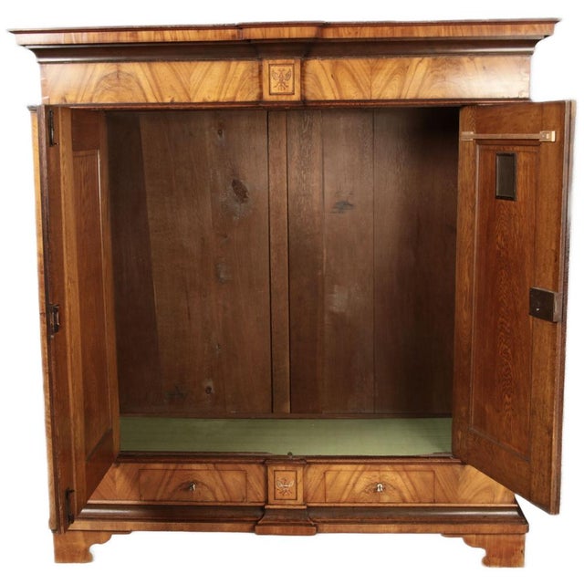 Antique Biedermeier Cabinet in Ash, 1834 For Sale - Image 4 of 18