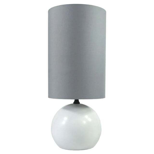 French Metal Ball Table Lamp, 1980s For Sale