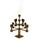 Modern Modern Solid Brass Sculptural 9 Lights Candelabra, Lars Bergsten, Gusum Sweden 1992 For Sale - Image 3 of 15