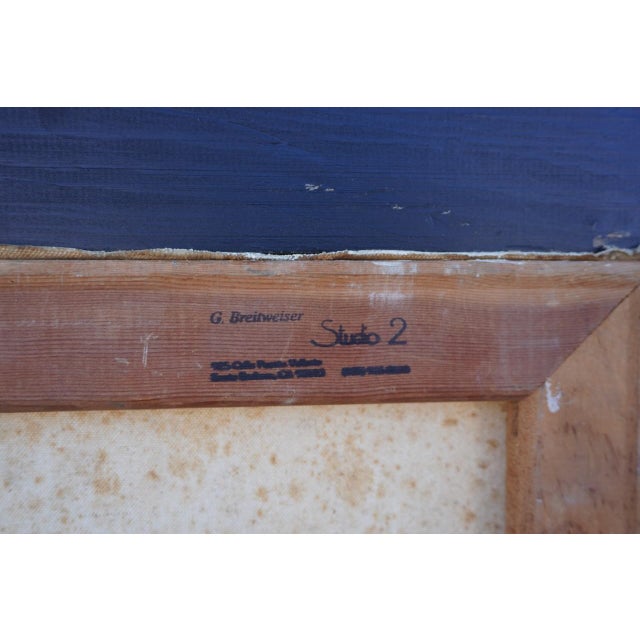 Light Green Mid 20th Century Abstract Nude by Mina Pulsifer For Sale - Image 8 of 8