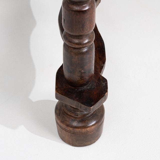 Brown 19th Century William And Mary Side Table In Original Patina For Sale - Image 8 of 17