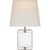 Modern Suzanne Kasler for Visual Comfort Signature Henri Framed Jewel Sconce in Crystal & Polished Nickel with Linen Shade For Sale - Image 3 of 3