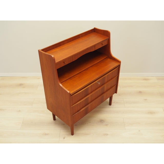 Wood Vintage Danish Teak Secretary, 1970s For Sale - Image 7 of 17