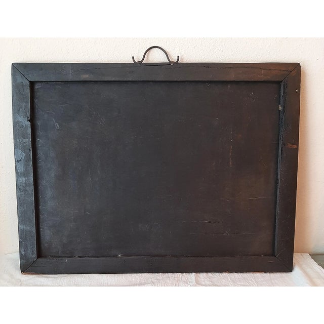 Mid 20th Century Vintage Pair of Asian Enamel on Metal Birl Floral Wall Art For Sale - Image 5 of 13