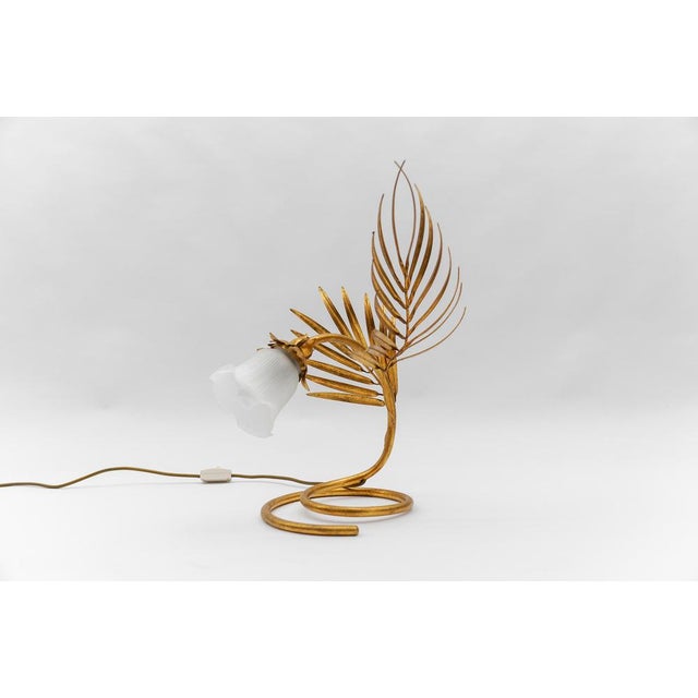 Hollywood Regency Palm Table Lamp from Hans Kögl, 1970s For Sale - Image 10 of 14