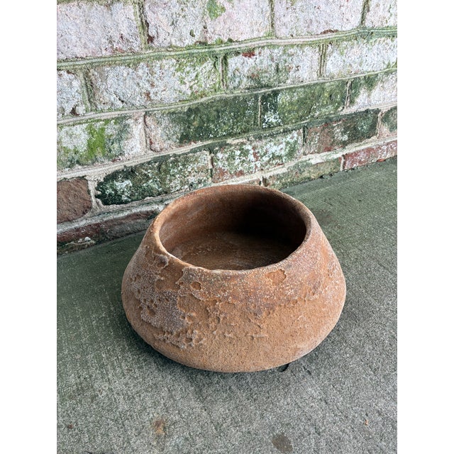 Rustic Terra Cotta Planter, India For Sale - Image 3 of 7