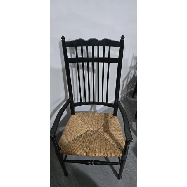 Textile Arts and Crafts Dining Chairs, Set of 8 For Sale - Image 7 of 10