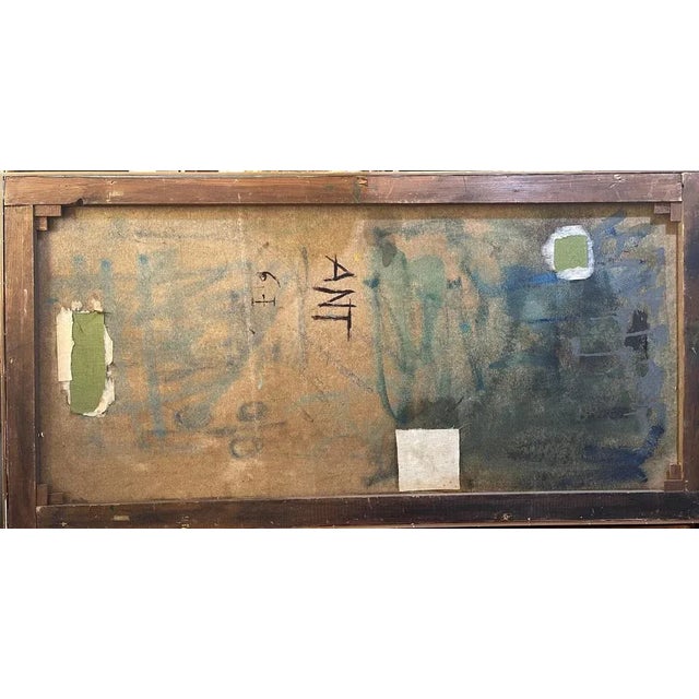 Modern oil on canvas, dance scene, 20th century, Impressionist Highly textured oil on canvas, Hispanic art, second half of...