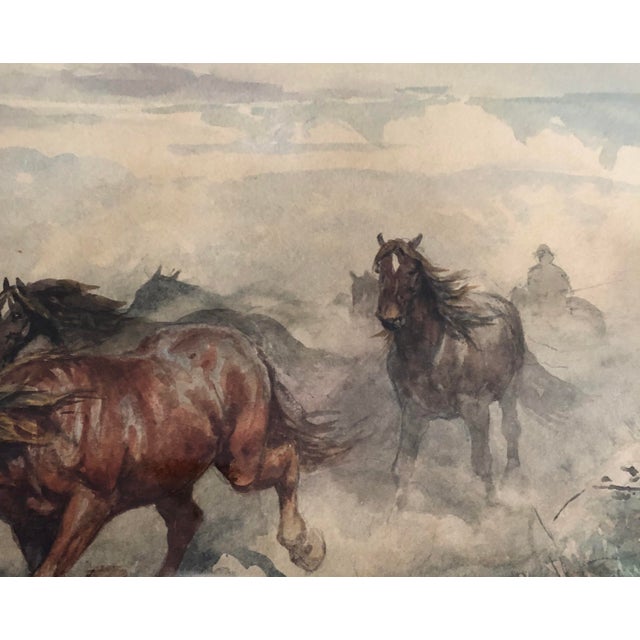 Original Watercolor Painting by Enrico Henri Coleman (1846-1911) For Sale In Boston - Image 6 of 10